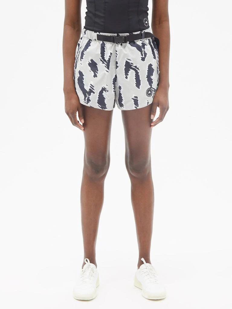 商品Adidas|Printed recycled-shell running shorts,价格¥297,第1张图片