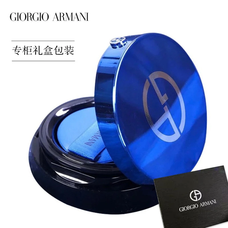 商品[国内直发] Armani|【蓝气垫】阿玛尼大师气垫粉底液 造型紧颜轻垫精华粉底14克,价格¥387,第1张图片