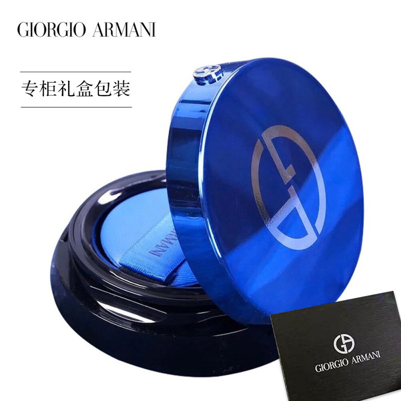 商品Armani|【蓝气垫】阿玛尼大师气垫粉底液 造型紧颜轻垫精华粉底14克,价格¥390,第1张图片