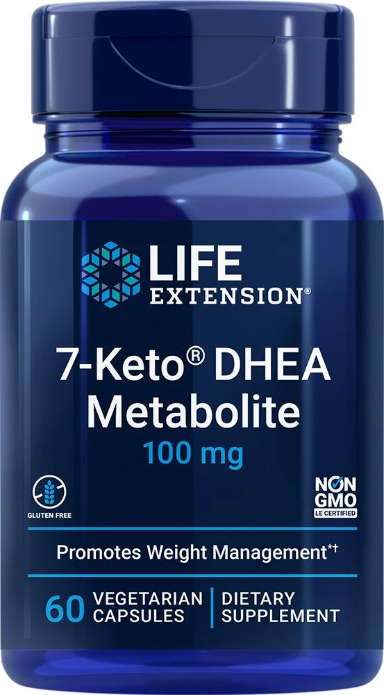 商品Life Extension|Life Extension 7-Keto® DHEA Metabolite - 100 mg (60 Capsules, Vegetarian),价格¥145,第1张图片