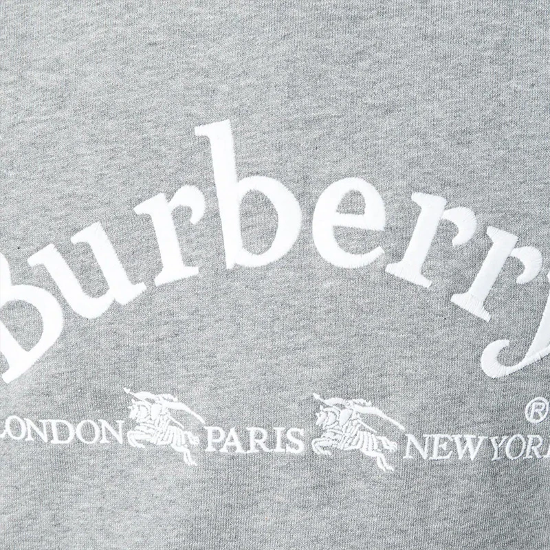 Burberry 博柏利 男士浅灰色棉质混纺卫衣 8003017 商品