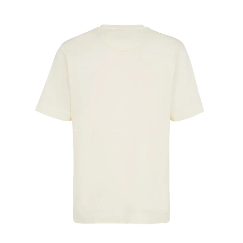 商品Fendi|【预售3-7天】FENDI/芬迪 22年早春新款 男士白色纯棉Logo图案刺绣短袖T恤FY0936A9RLF15A5,价格¥3910,第4张图片详细描述