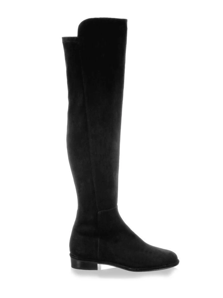 商品Stuart Weitzman|Allgood 麂皮过膝长靴,价格¥1262,第4张图片详细描述