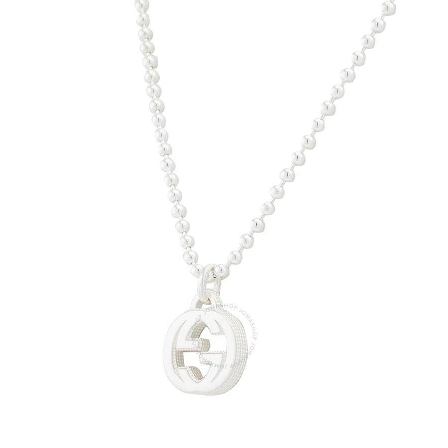 商品Gucci|Interlocking G necklace in silver,价格¥1778,第3张图片详细描述