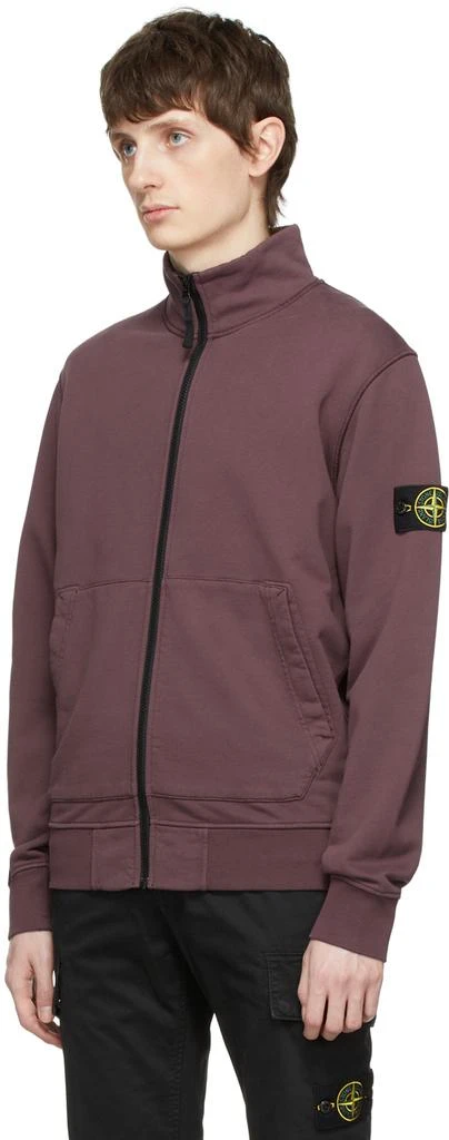 商品Stone Island|Burgundy Cotton Sweatshirt,价格¥3080,第4张图片详细描述