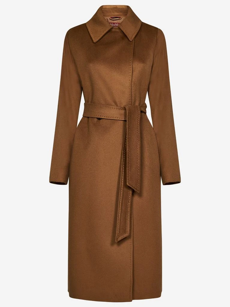 商品Max Mara|Max Mara Studio Brown Coat,价格¥4441,第1张图片