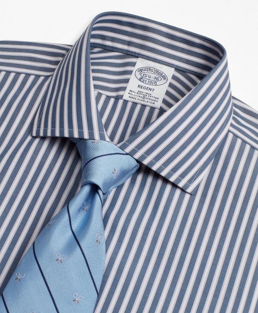 商品Brooks Brothers|Stretch Regent Regular-Fit Dress Shirt, Non-Iron Stripe,价格¥373,第4张图片详细描述