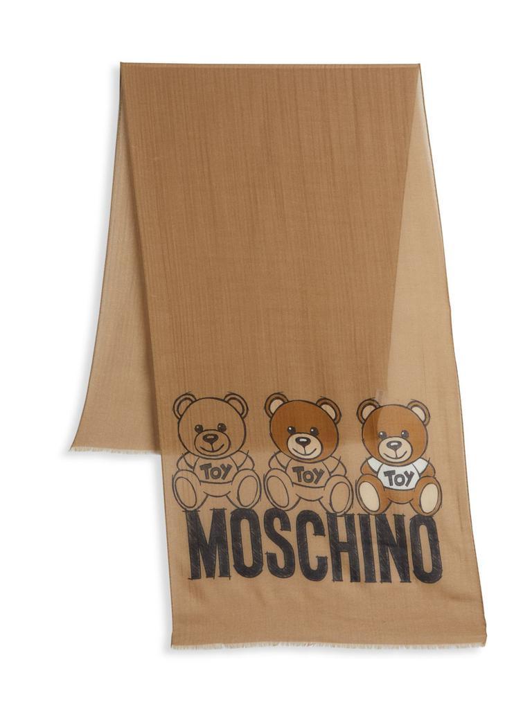 商品Moschino|Logo Wool Scarf,价格¥1025,第4张图片详细描述