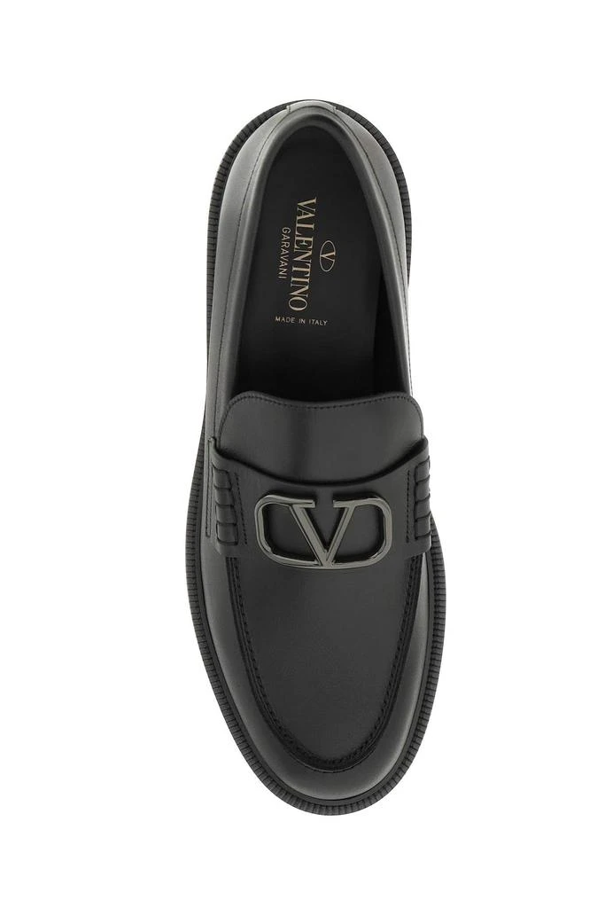 商品Valentino|Valentino garavani vlogo signature leather loafers,价格¥4406,第2张图片详细描述