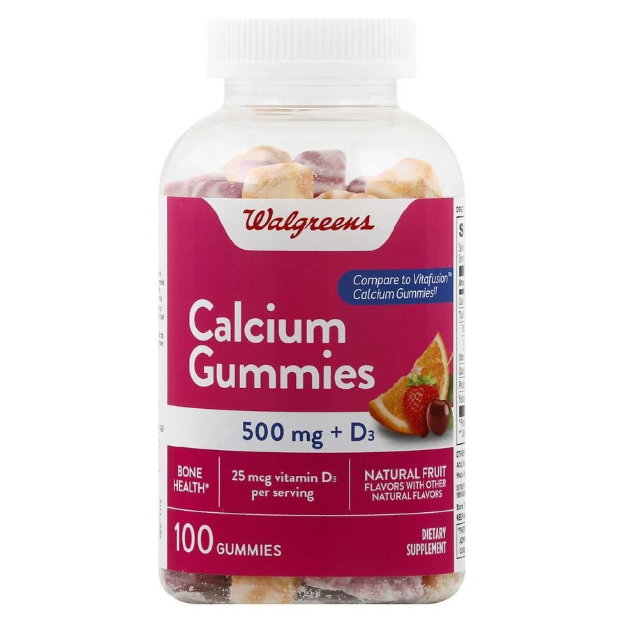商品Walgreens|Calcium Gummies Cherry Vanilla, Strawberry Vanilla, Orange Vanilla,价格¥82,第1张图片