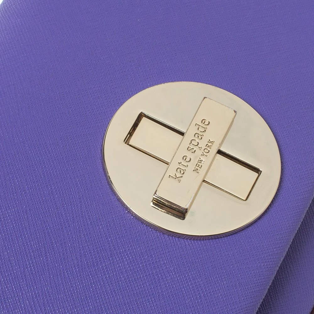 商品[二手商品] Kate Spade|Kate Spade Purple Leather Astor Court Flap Crossbody Bag,价格¥991,第5张图片详细描述