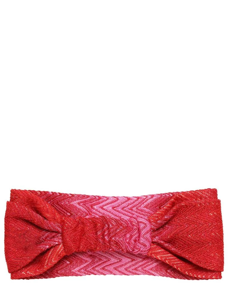 商品Missoni|Zig Zag Knit Viscose Headband,价格¥1920,第3张图片详细描述