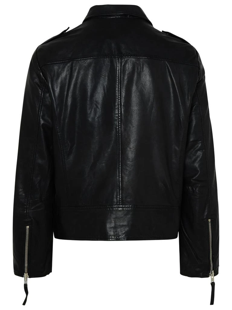 商品Bully|Black Genuine Leather Jacket,价格¥2661,第3张图片详细描述