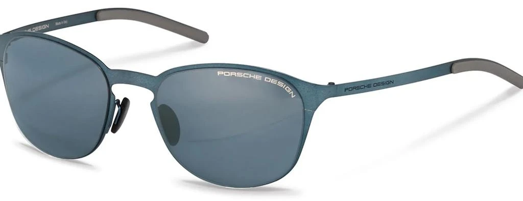 商品Porsche Design|Blue Oval Unisex Sunglasses P8666 D 55,价格¥750,第1张图片