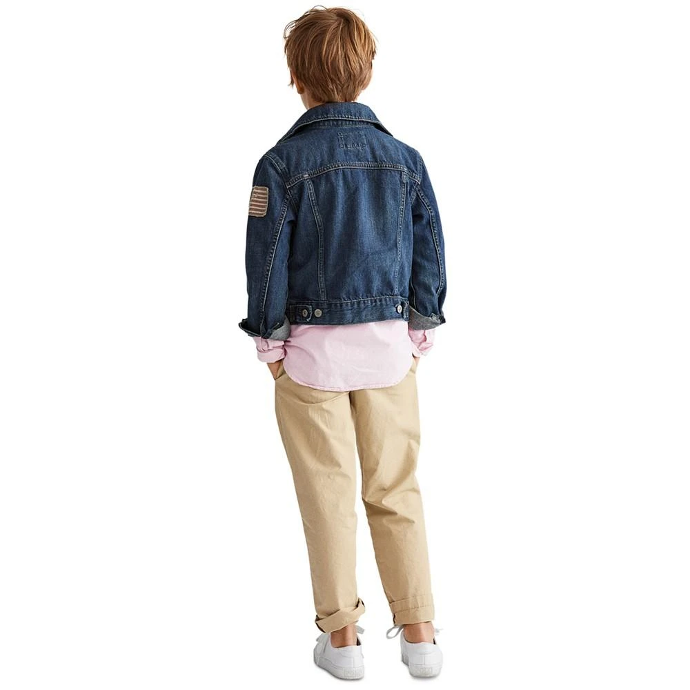 商品Ralph Lauren|Toddler and Little Boys Cotton Denim Trucker Jacket,价格¥676,第5张图片详细描述