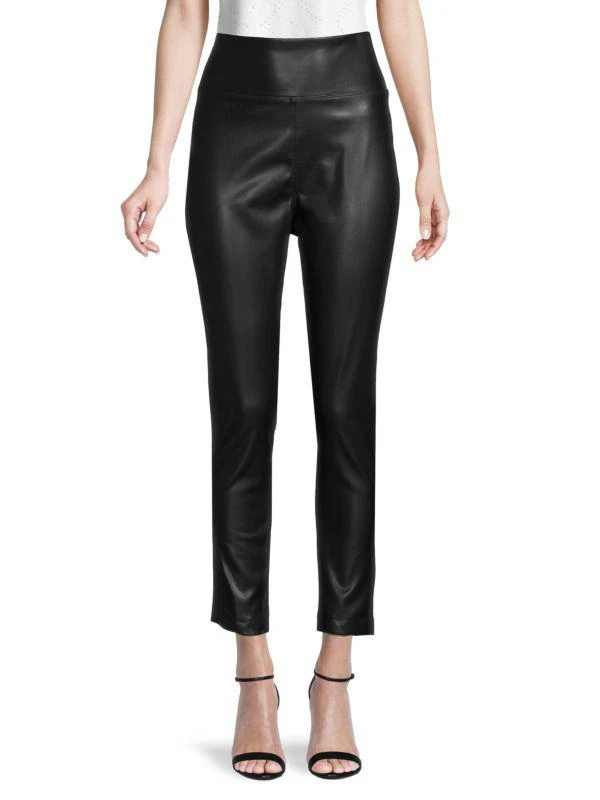 商品Calvin Klein|Faux Leather Front Leggings,价格¥223,第1张图片