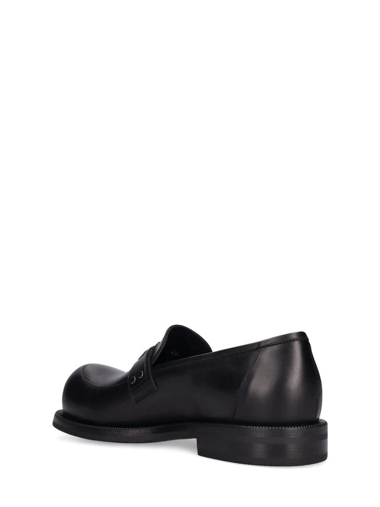 商品Martine Rose|Bulb-toe Ring Leather Loafers,价格¥3982,第2张图片详细描述