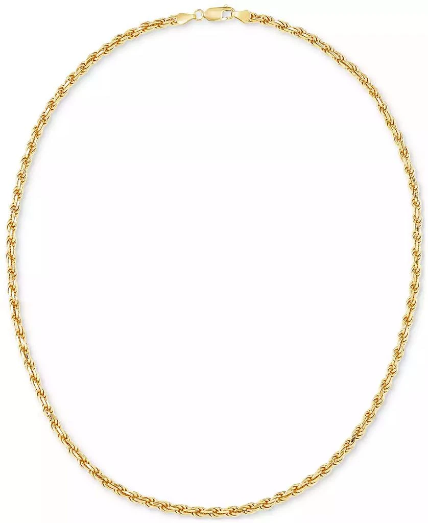 商品Macy's|Rope Link 22" Chain Necklace in Sterling Silver,价格¥1298,第4张图片详细描述