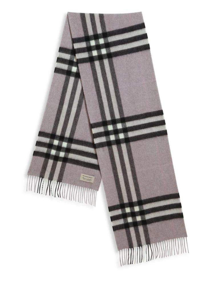 商品Burberry|Giant Check Cashmere Scarf,价格¥3262,第2张图片详细描述