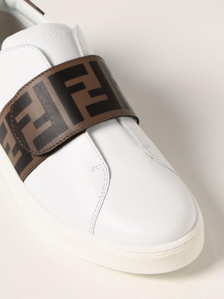 Fendi sneakers in leather with FF logo商品第4张图片规格展示