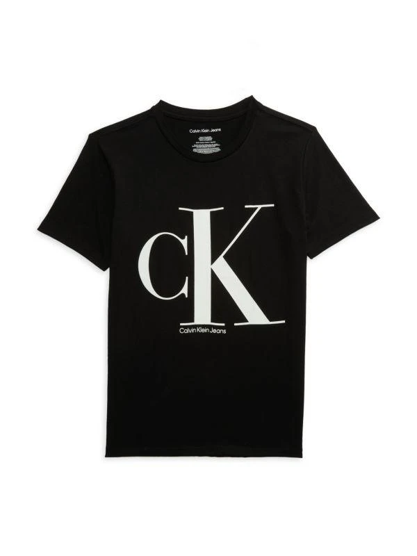 商品Calvin Klein|Boy's Logo Crewneck Tshirt,价格¥65,第1张图片