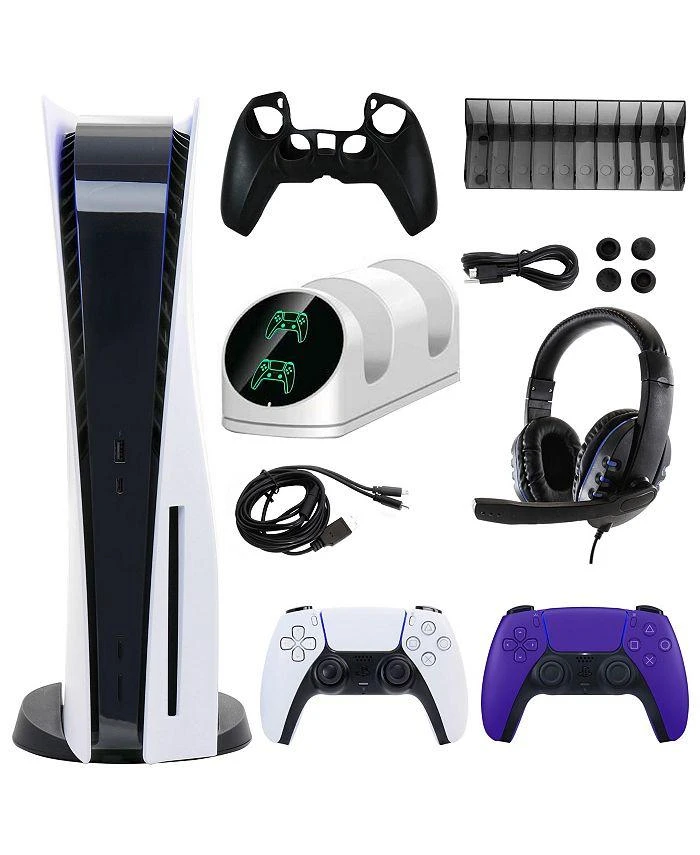 商品SONY|PS5 Core with Extra Purple Dualsense Controller and Accessories Kit,价格¥5455,第1张图片详细描述