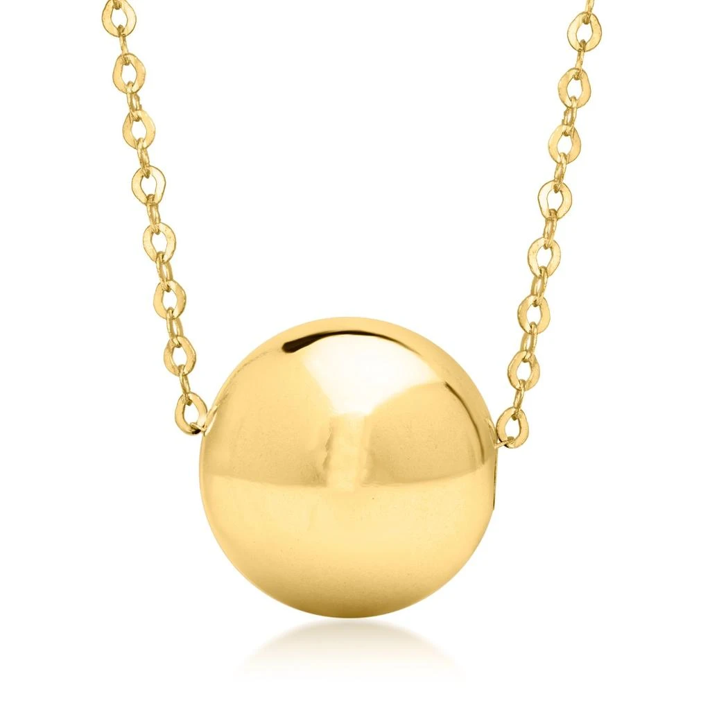 商品Ross-Simons|Italian 14kt Yellow Gold Bead Necklace,价格¥1407,第1张图片