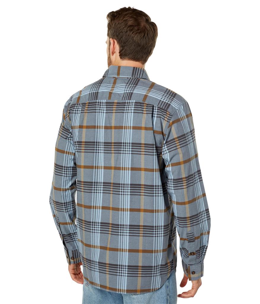 Rugged Flex® Relaxed Fit Lightweight Long Sleeve Plaid Shirt商品第2张图片规格展示