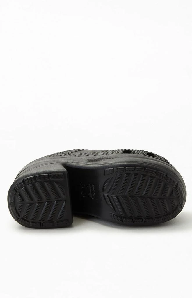 商品Crocs|Women's Black Siren Heeled Mules,价格¥563,第4张图片详细描述