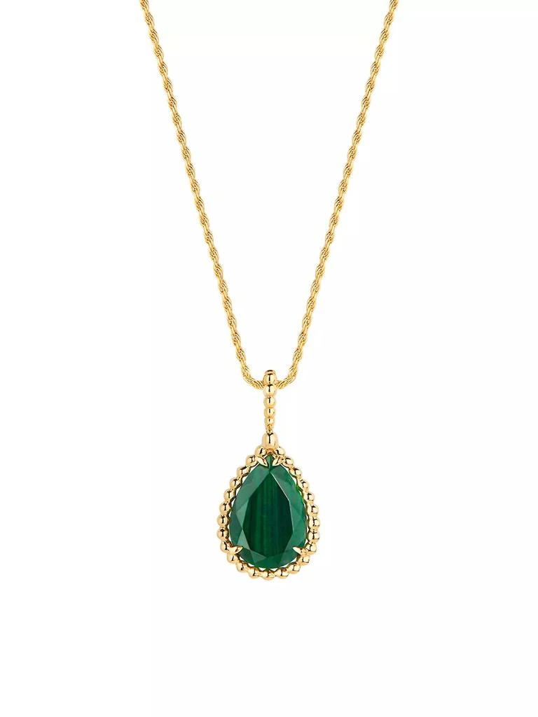 商品Boucheron|Serpent Bohème 18K Yellow Gold &amp; Malachite Medium Pendant Necklace,价格¥35461,第1张图片