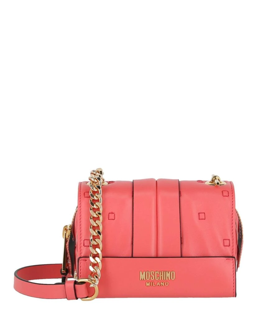 商品Moschino|Inside Out Leather Shoulder Bag,价格¥4509,第1张图片