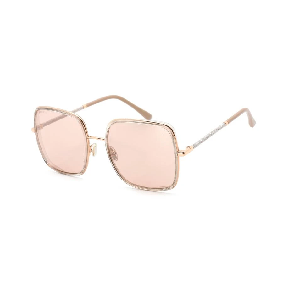 商品Jimmy Choo|Jimmy Choo Pink Square Ladies Sunglasses JAYLA/S 0BKU/2S 57,价格¥563,第1张图片