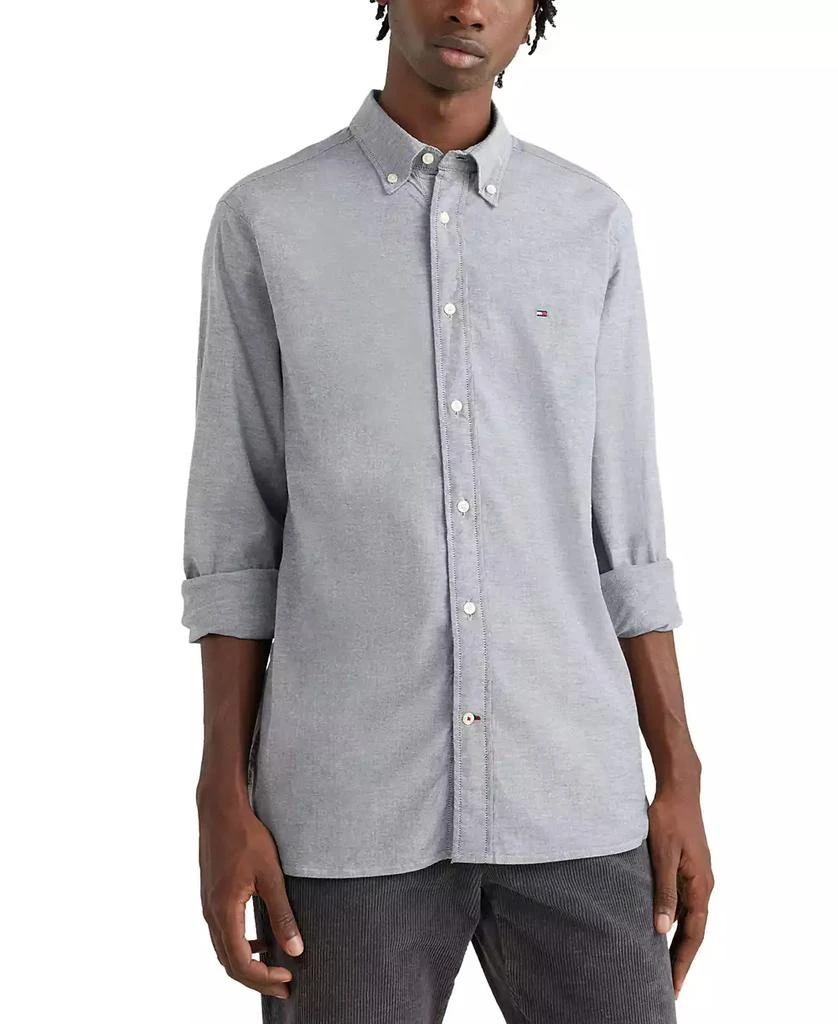 商品Tommy Hilfiger|Men's 1985 Flex Stretch Regular Fit Oxford Shirt,价格¥148,第1张图片