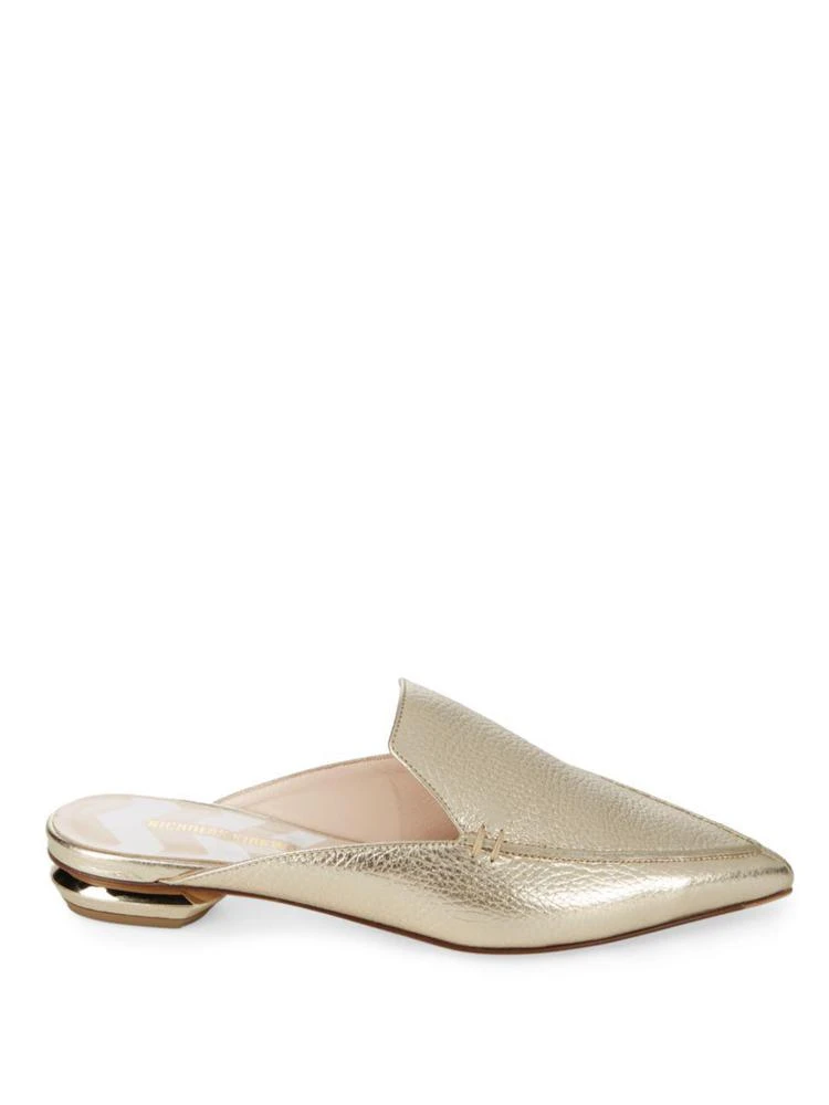 商品Nicholas Kirkwood|Beya Leather Metallic Mule,价格¥1484,第5张图片详细描述