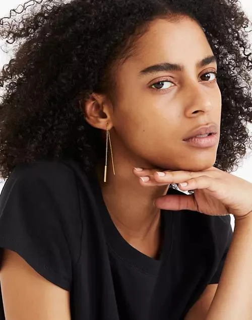 商品Madewell|Threader Bar Earrings,价格¥220,第2张图片详细描述