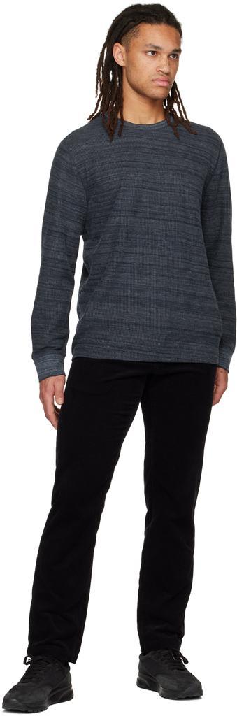 商品Vince|Blue Thermal Long Sleeve T-Shirt,价格¥1532,第6张图片详细描述