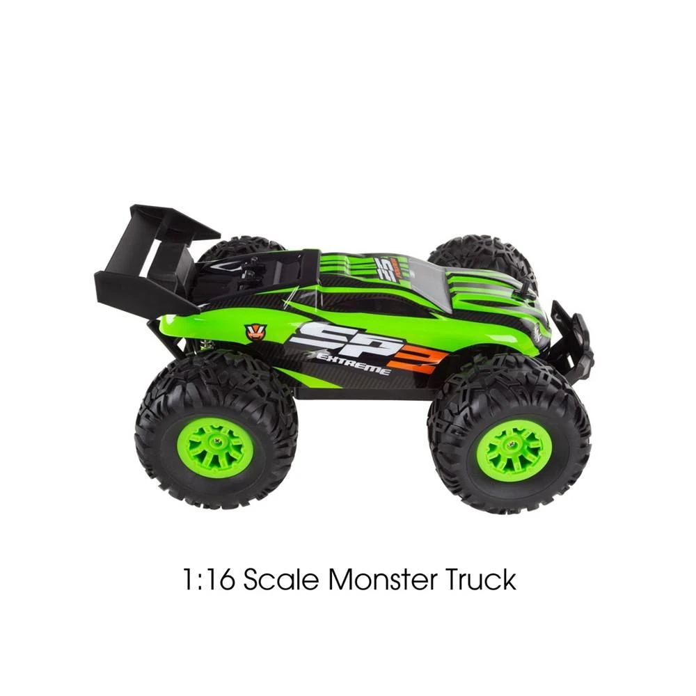 商品Trademark Global|Hey Play Remote Control Monster Truck - Off-Road Rugged Toy Vehicle With Spring Suspension Oversized Wheels For Kids,价格¥449,第3张图片详细描述