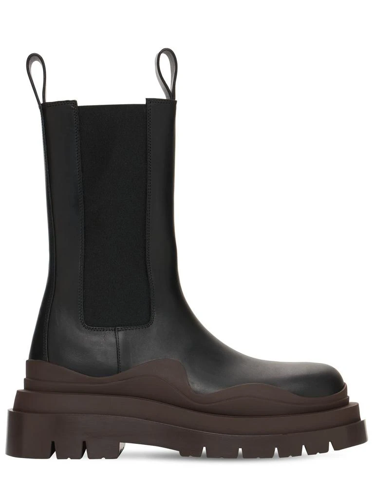 商品Bottega Veneta|55mm Tire Leather Beatle Boots,价格¥11151,第1张图片