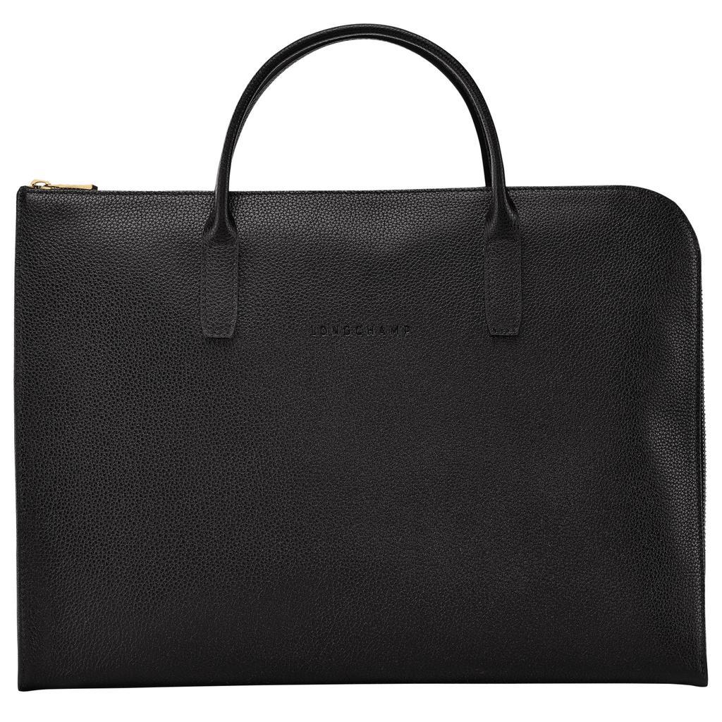 商品Longchamp|Briefcase S Le Foulonné Black (L2115021001),价格¥1789,第1张图片
