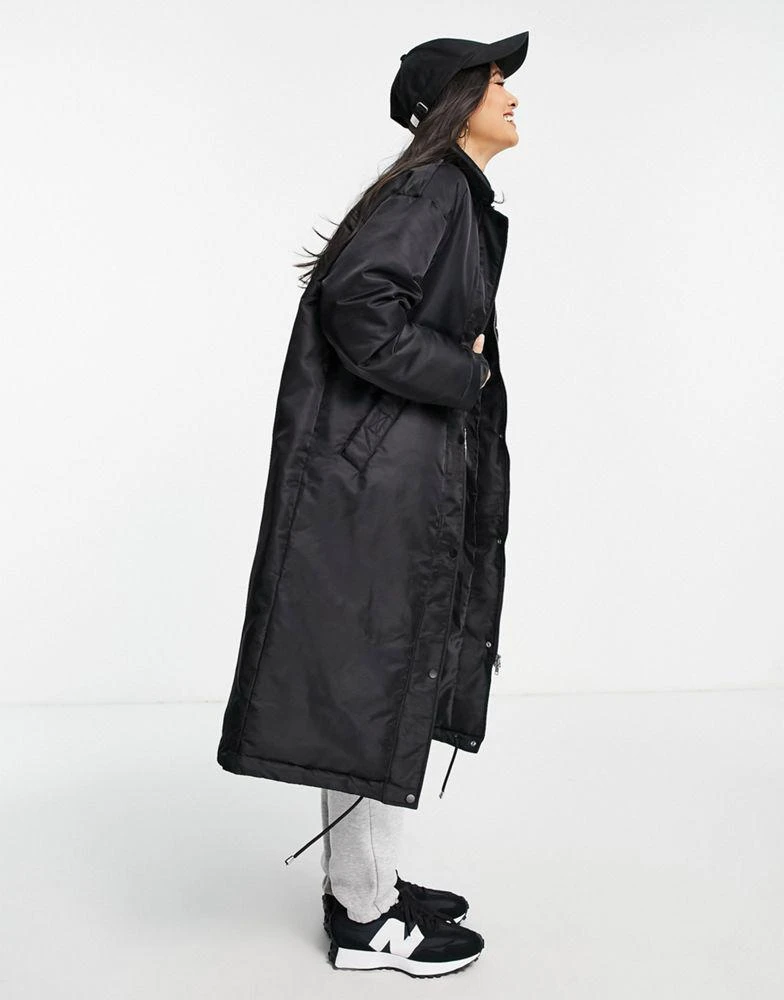 商品Topshop|Topshop sporty car coat in black,价格¥410,第1张图片