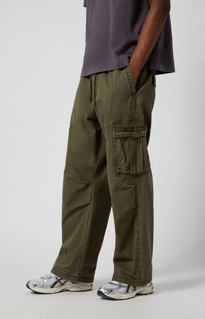 Olive Ripstop Extreme Baggy Cargo Pants – On Sale Now with Up to