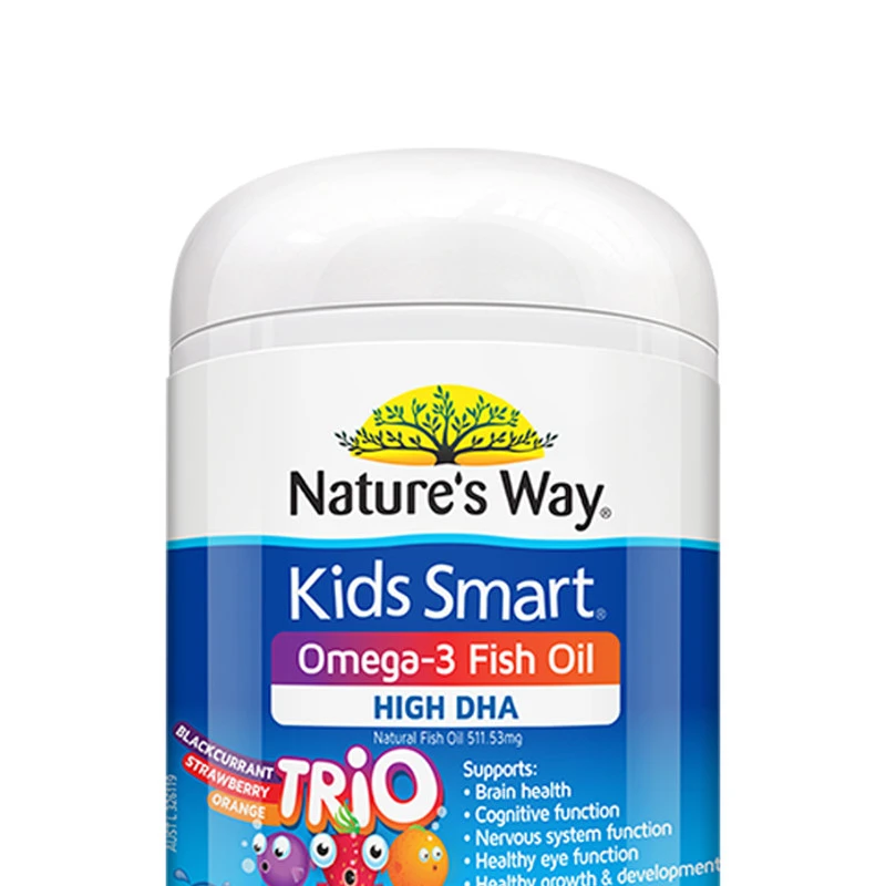 新版 澳洲佳思敏 Nature's way 三种味DHA鱼油 180粒 商品