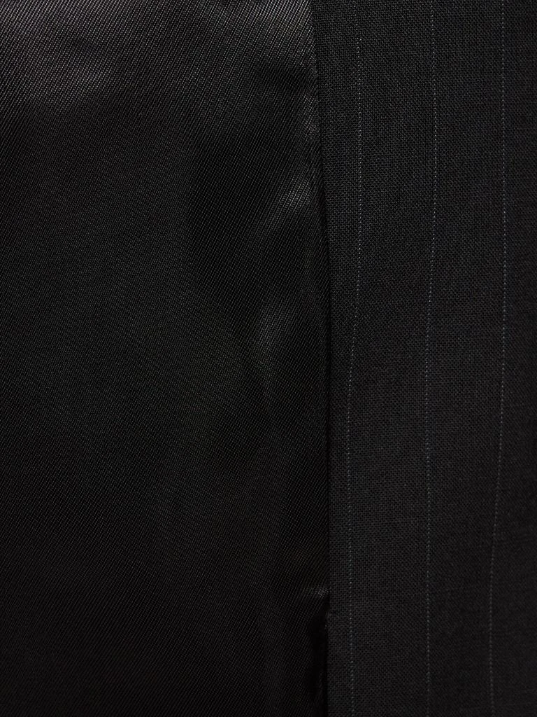 商品MM6|Pinstriped Wool Blend Blazer,价格¥3801,第5张图片详细描述