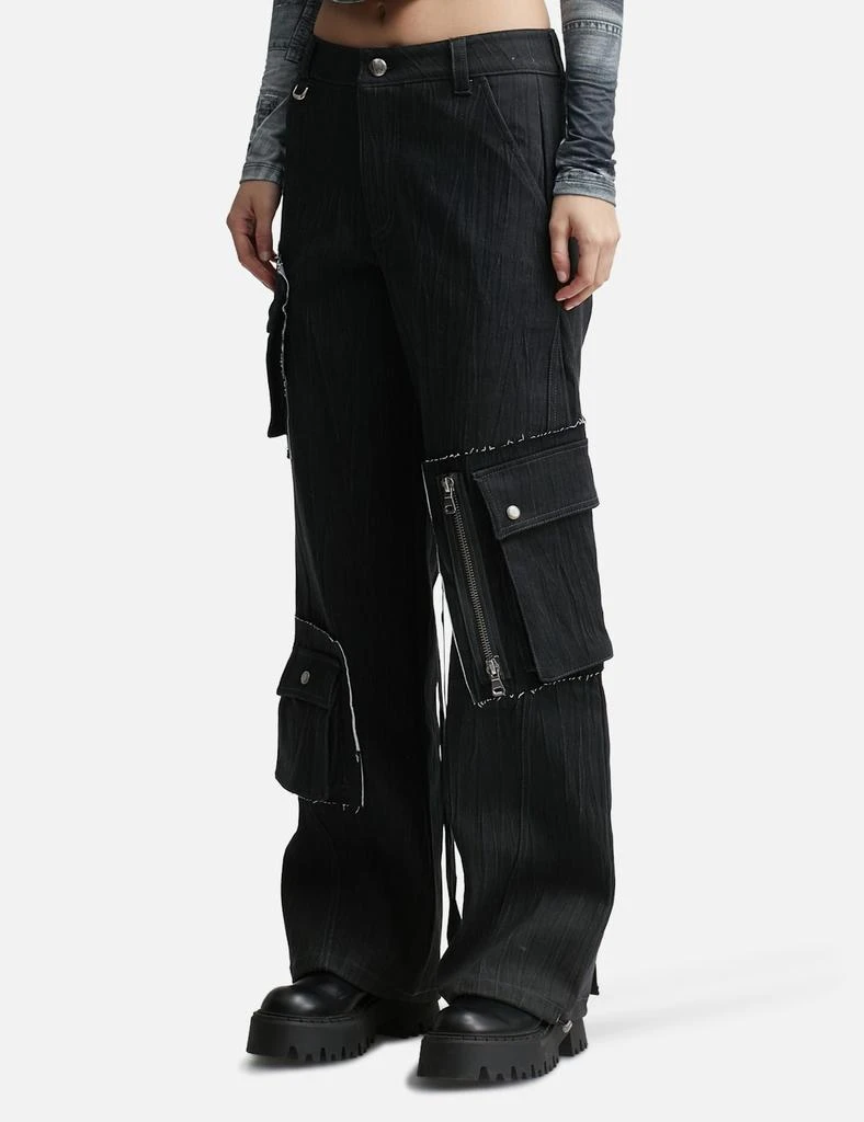 商品ANDERSSON BELL|MULINA CRINKLE DENIM CARGO PANTS,价格¥2278,第2张图片详细描述