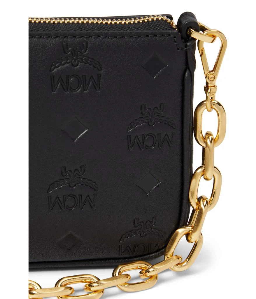 商品MCM|Aren Embroidered Monogram Leather Flat Pouch Mini,价格¥4793,第4张图片详细描述