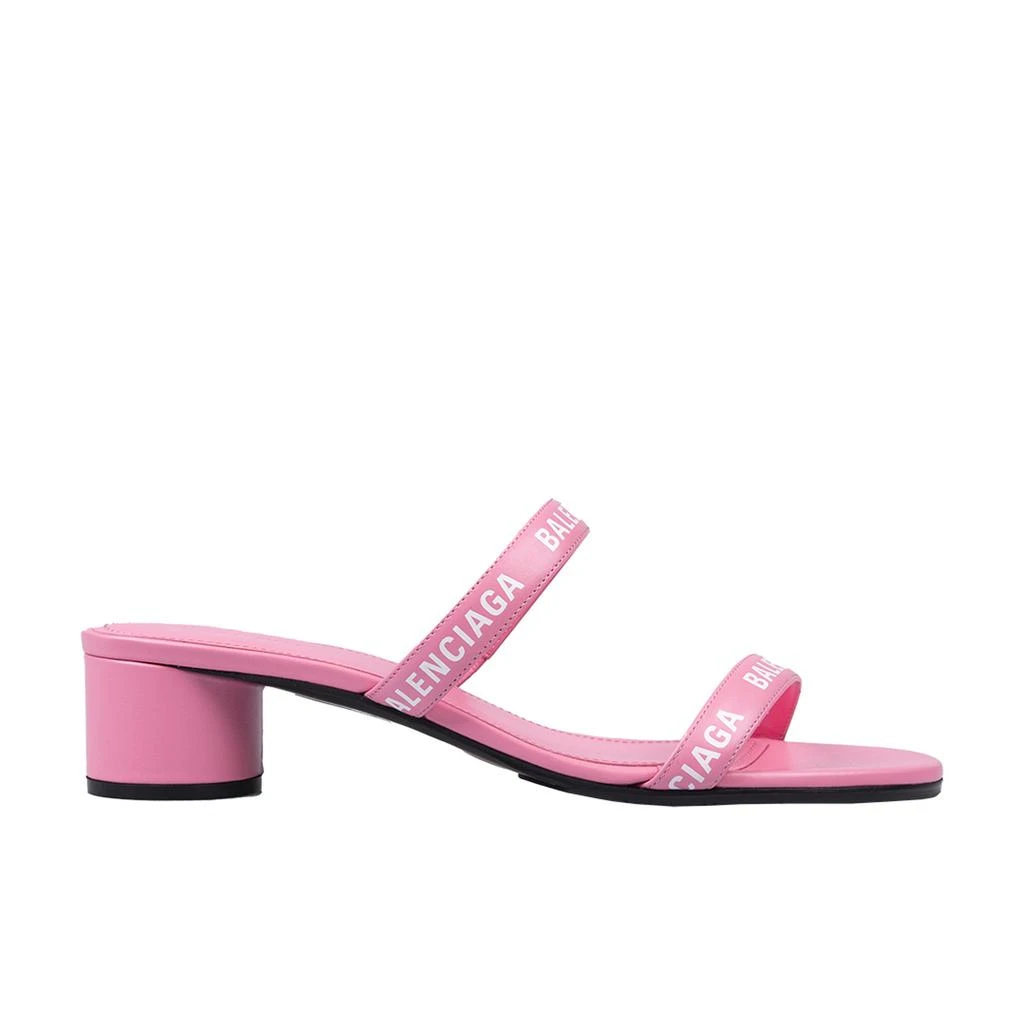 商品Balenciaga|Balenciaga Logo Leather Sandals,价格¥3966,第1张图片