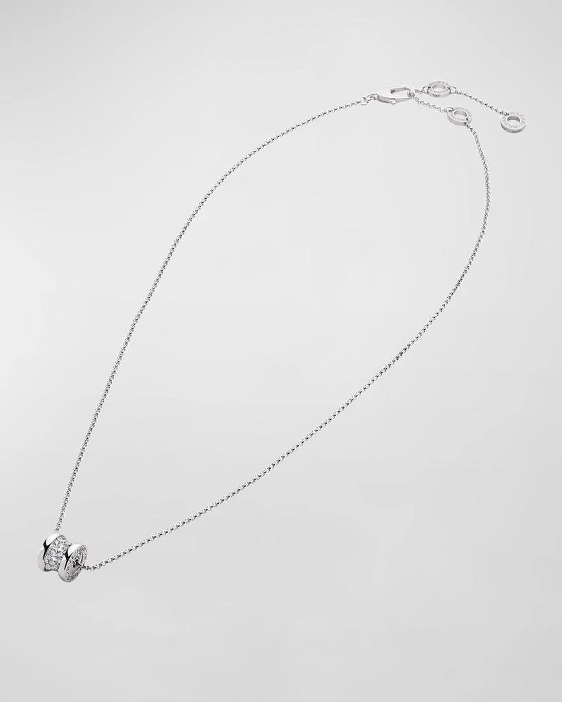 商品BVLGARI|B.Zero1 18k White Gold Diamond Charm Necklace,价格¥37239,第3张图片详细描述