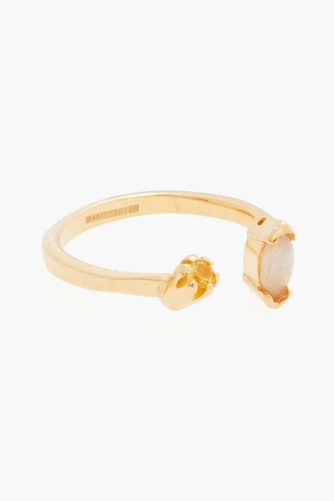 商品Cornelia Webb|Gold-plated, opal and crystal ring,价格¥443,第1张图片