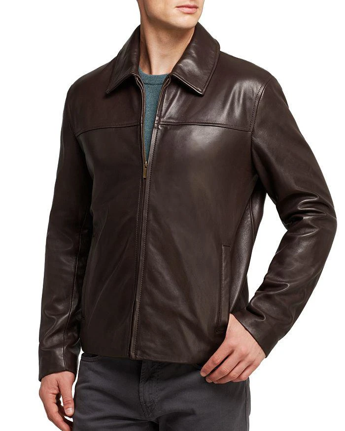 商品Cole Haan|Leather Shirt Jacket,价格¥4431,第1张图片