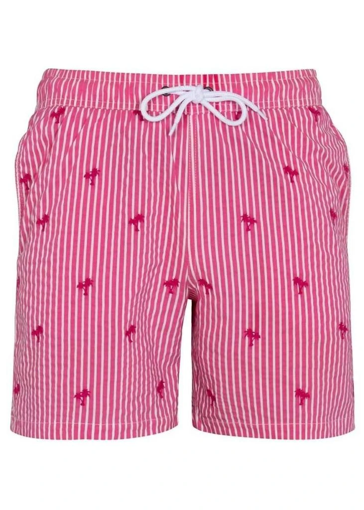 商品Alan Paine|Men'S Granton Embroidered Swim Suit in Pink,价格¥505,第1张图片